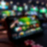 Mobile betting interface showcasing a variety of sports options