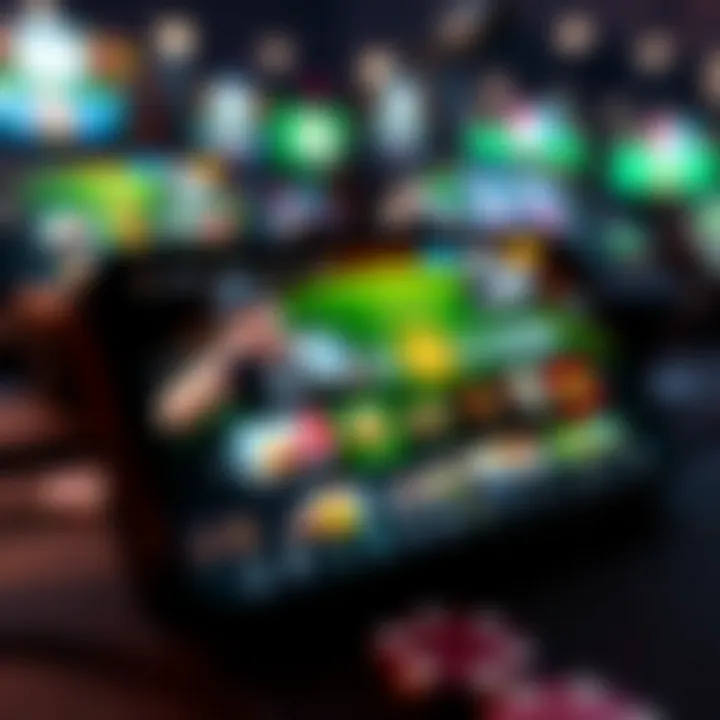 Mobile betting interface showcasing a variety of sports options