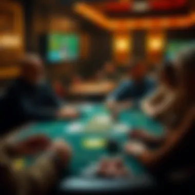 Innovative poker game variation being played