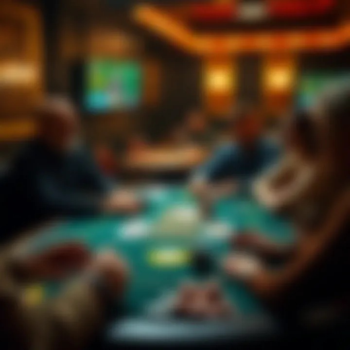 Innovative poker game variation being played