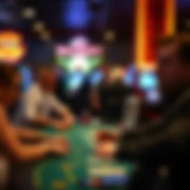 Engaging Blackjack Experience in Toppenish Patrons enjoying a game of blackjack at a local casino