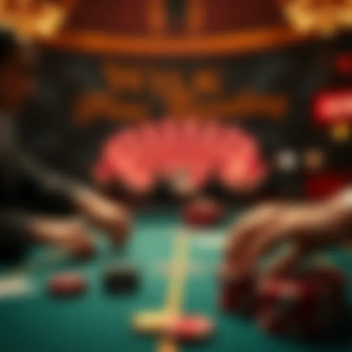 Visual representation of risk versus reward in gambling