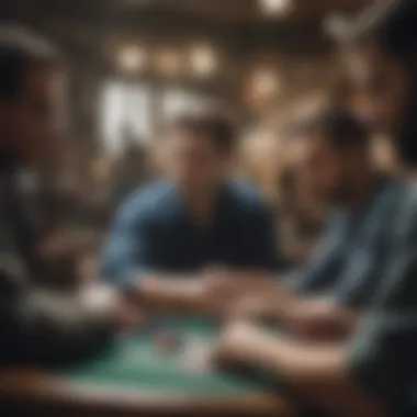 Community Interactions in Mobile Poker An artistic depiction of community interactions in mobile poker gaming