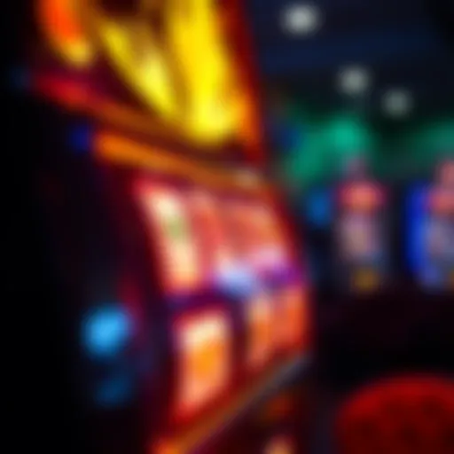 Illuminated fire light slot machine display