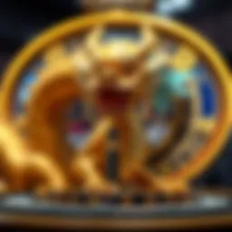 Detailed illustration of the Golden Dragon payout mechanism in action