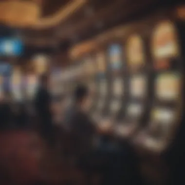 Players engaging with slot machines