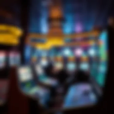 Modern gaming technology in a contemporary German casino environment