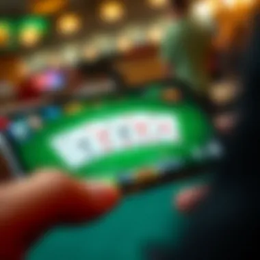 Different poker game interfaces on iPhone