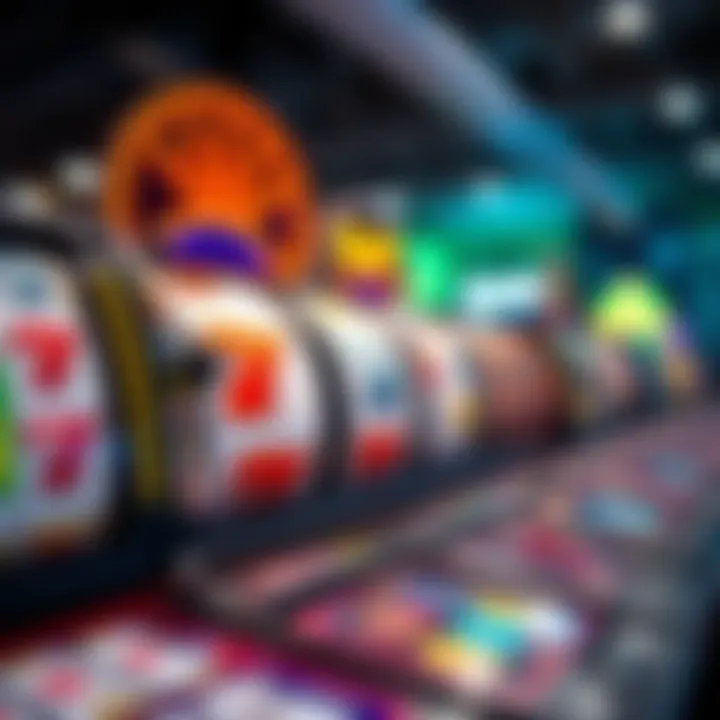 A visual representation of various types of slot games