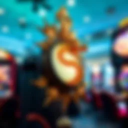 Intricate design of the Dragon Sphere slot machine