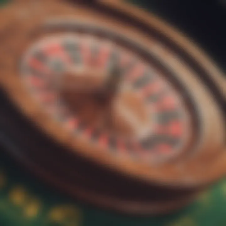 A vibrant roulette wheel capturing the excitement of spinning fortunes.