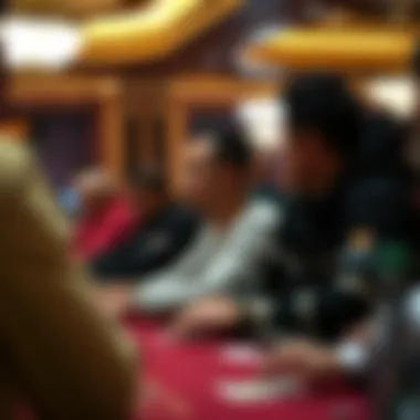 Participants engaging in the tournament atmosphere