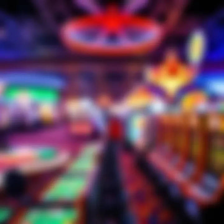 Vibrant gaming floor at Winstar Casino