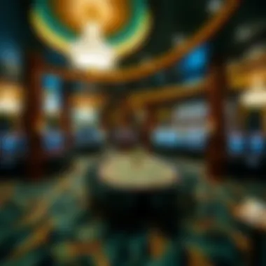 Luxurious interior of Winstar Hotel