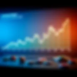 Graph showing fluctuations in FanDuel stock price over time