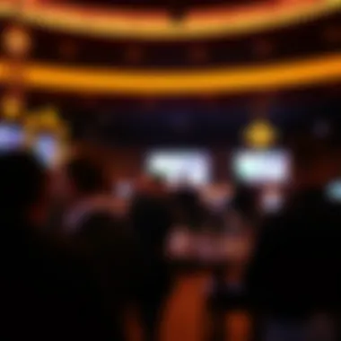 A vibrant atmosphere during a live game broadcast at the sportsbook