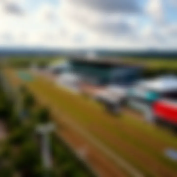 Aerial View of Gulfstream Park Gulfstream Park race track overview