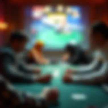 Strategic Thinking in High Card Flush Player strategizing during gameplay