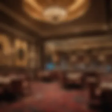 Elegant dining area within the casino featuring diverse cuisine