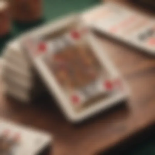 A vibrant deck of cards symbolizing the game of Rummy