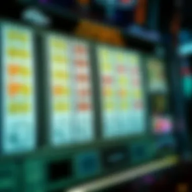 A detailed view of the payout table highlighting different potential winnings.