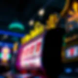 Vibrant visuals of slot machine jackpots