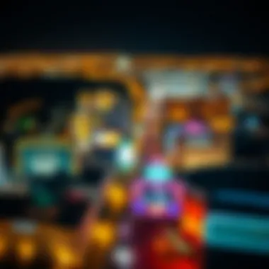 Aerial view of the Las Vegas Strip illuminated at night