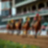 Excitement of Horse Racing at MGM Northfield A thrilling horse racing scene at MGM Northfield Park with horses in full stride