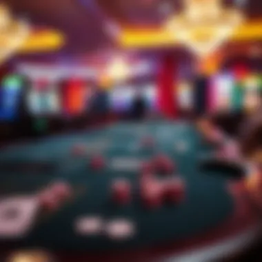 A table showcasing popular casino games