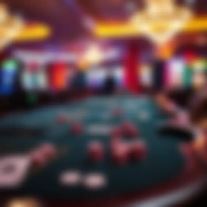 A table showcasing popular casino games