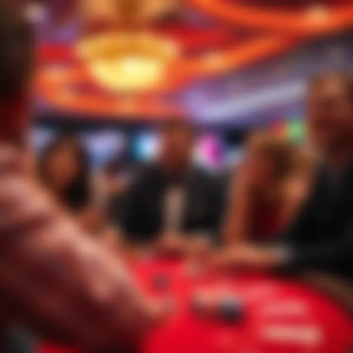 A group enjoying a night out at the casino