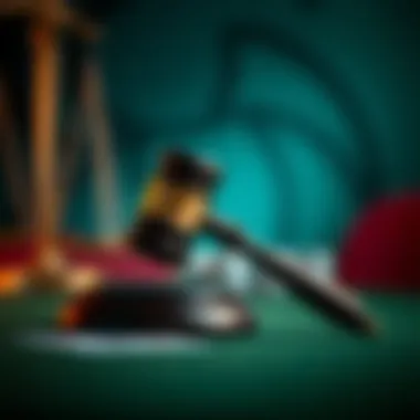 Legal Considerations in Wagering A gavel symbolizing legal aspects in betting.