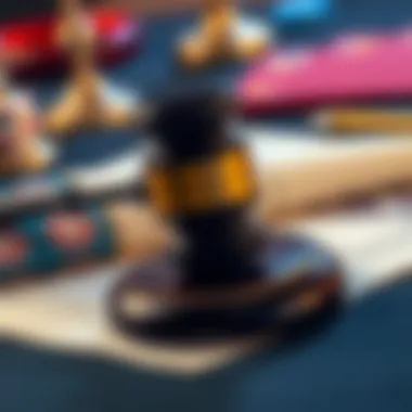 Legal documents and a gavel symbolizing regulatory considerations