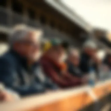 Spectators enjoying a day at the races