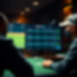 Visual representation of PointsBet Golf interface