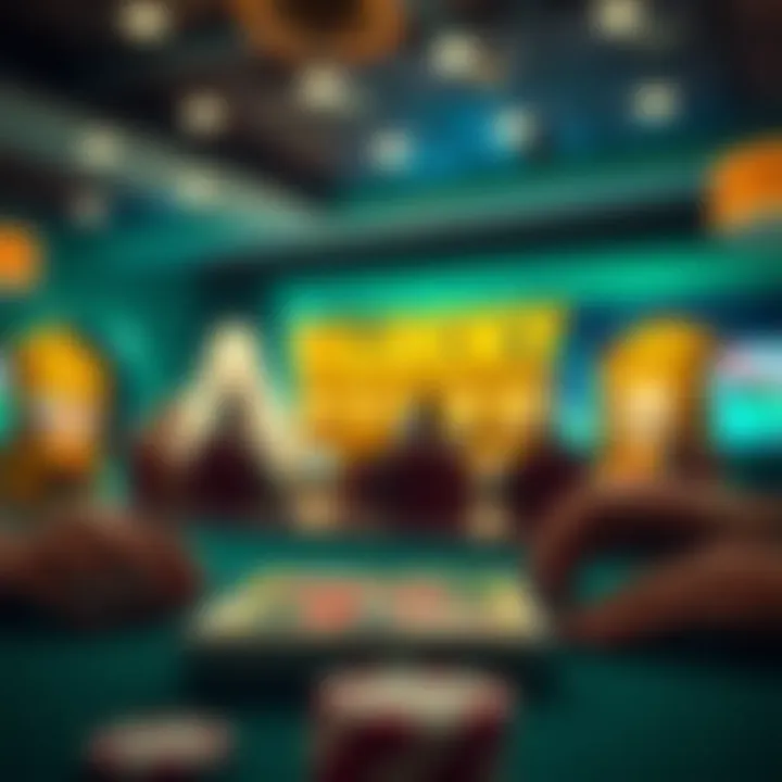 Visual representation of the psychology behind gambling in mobile environments