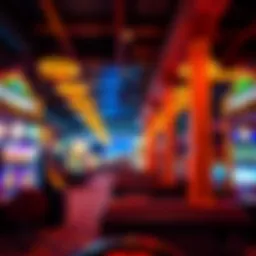 Interior view showcasing the vibrant gaming floor of the Railroad Casino