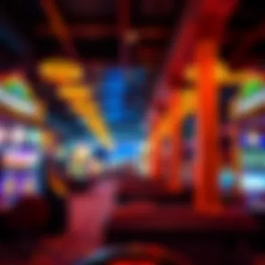 Interior view showcasing the vibrant gaming floor of the Railroad Casino