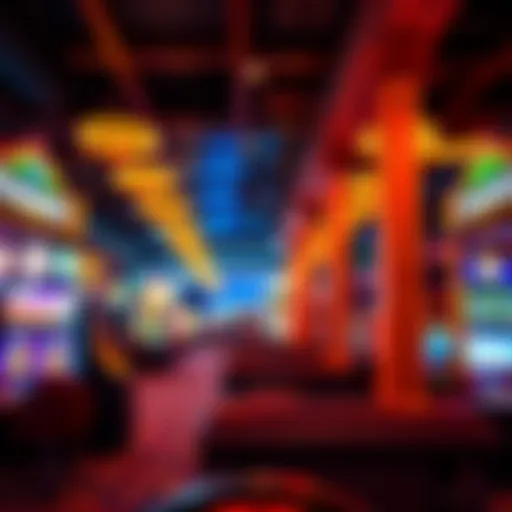 Vibrant Gaming Floor of Railroad Casino Interior view showcasing the vibrant gaming floor of the Railroad Casino