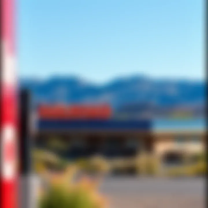 A picturesque view of the Railroad Casino set against the Nevada landscape