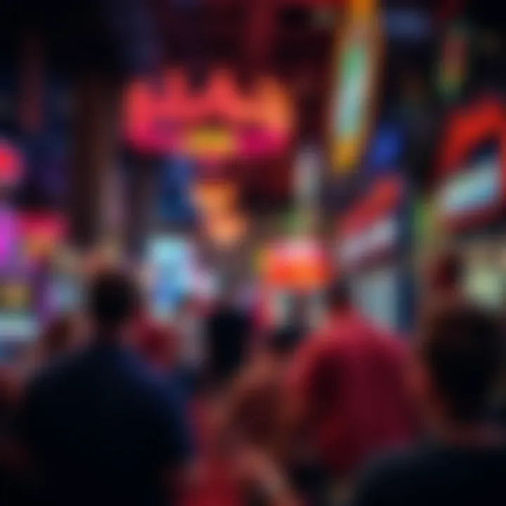 Visitors enjoying entertainment and attractions within the casino