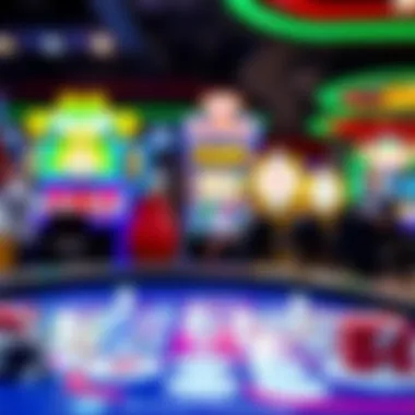 Slingo game board with vibrant graphics and gameplay elements