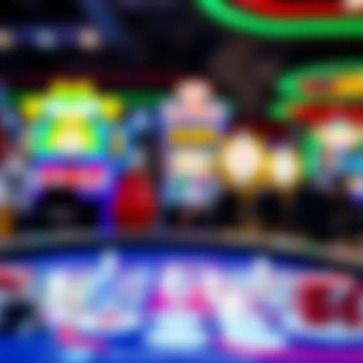 Slingo game board with vibrant graphics and gameplay elements