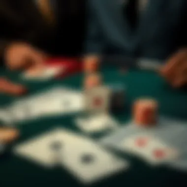 A strategic layout featuring cards and score sheets for three-player Spades.