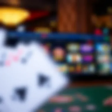 Diverse Game Selection at Online Casinos A vibrant online casino interface showcasing various games