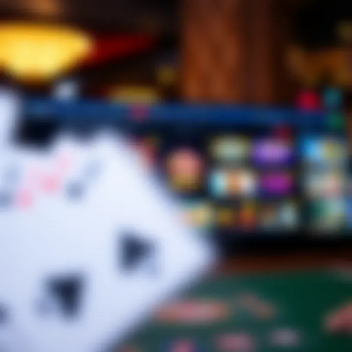 Diverse Game Selection at Online Casinos A vibrant online casino interface showcasing various games