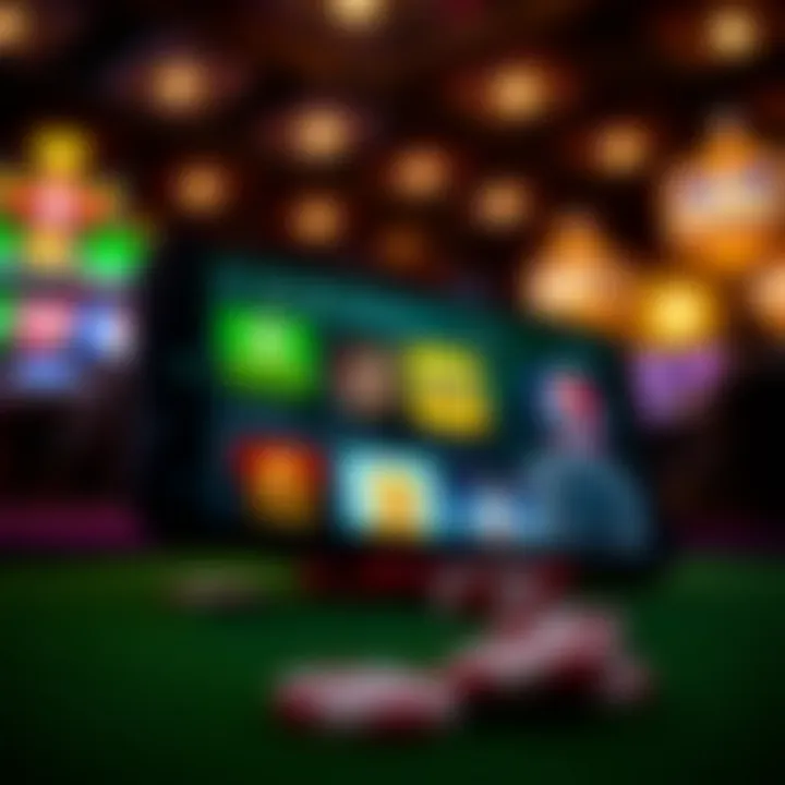 Mobile Gaming Revolution in New Jersey A modern smartphone displaying online gambling apps