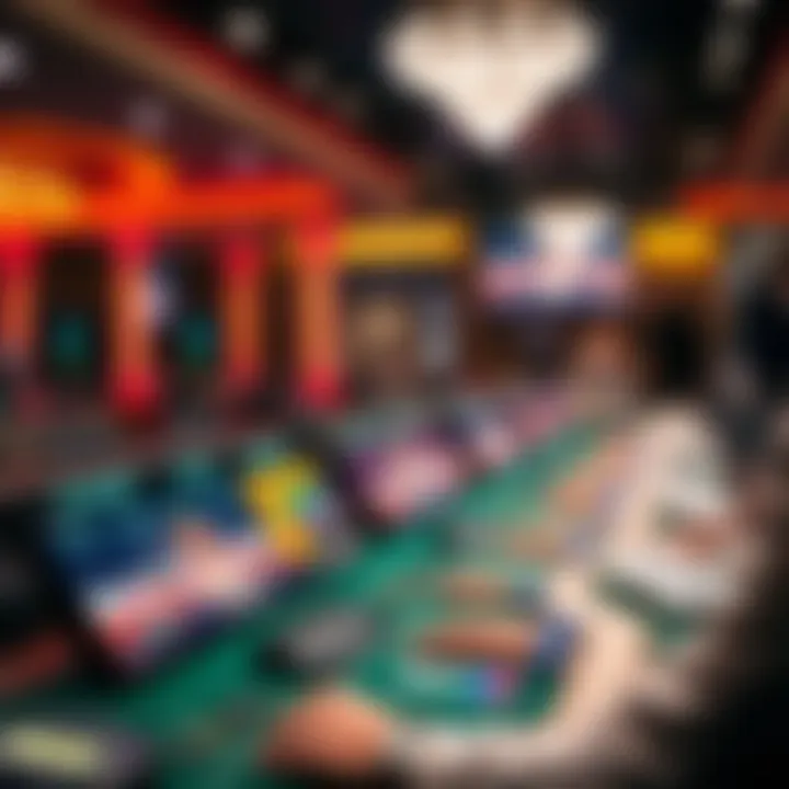 Technological interface for live casino