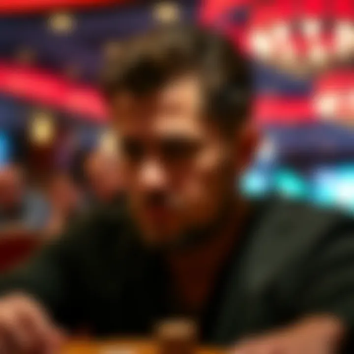 Close-up of a thoughtful player contemplating their next move