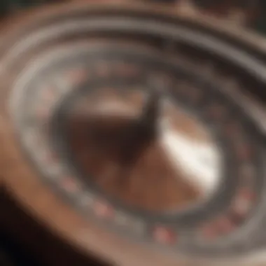 A captivating roulette wheel in motion